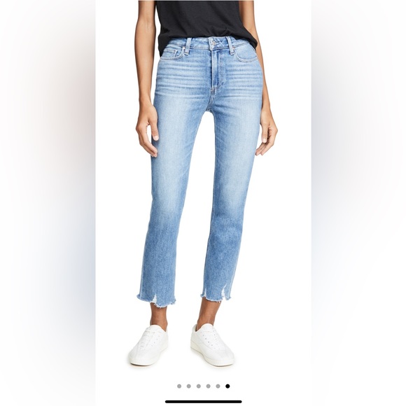 Paige Cindy Destroyed Hem Jeans - Picture 4 of 15